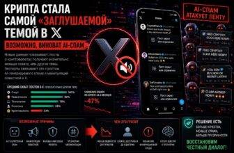 Крипта стала самой «заглушаемой» темой в X. Возможно, виноват AI-спам