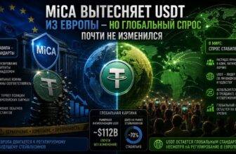 MiCA вытесняет USDT из Европы — но глобальный спрос почти не изменился